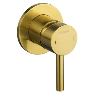 Flova Levo Single Outlet Manual Mixer Brushed Gold