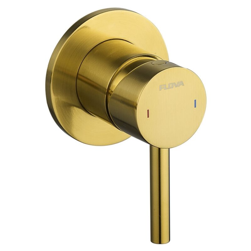 Flova Levo Single Outlet Manual Mixer Brushed Gold