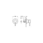 Flova Levo Single Outlet Manual Mixer Brushed Gold