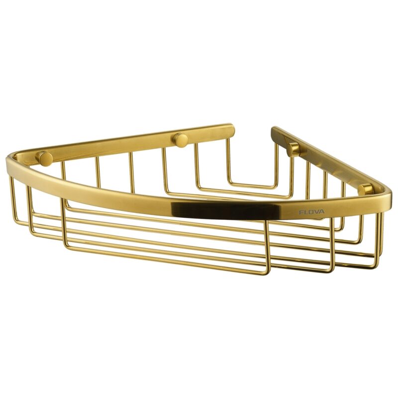 Flova Coco 205mm Corner Rack Brushed Gold