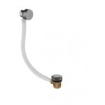 Flova Bath Overflow Filler with Clicker Waste Brushed Nickel