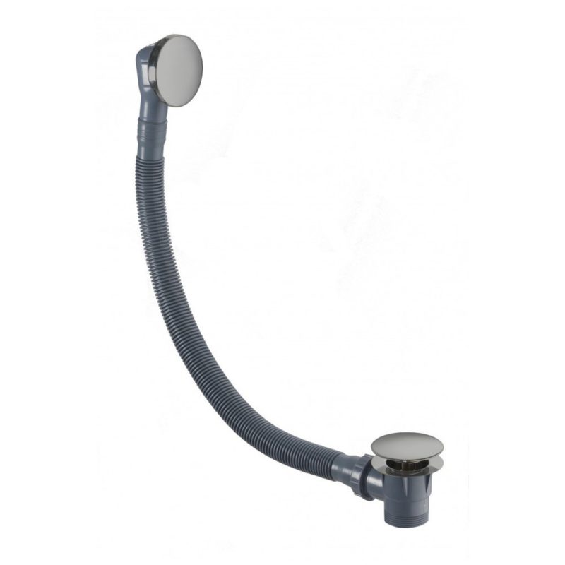 Flova Bath Clicker Waste with Overflow Brushed Nickel