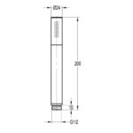 Flova Brass Pencil Handshower Brushed Nickel