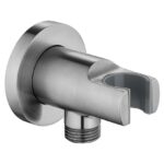 Flova Wall Outlet Elbow with Handset Holder Brushed Nickel