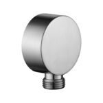Flova Round Wall Outlet Elbow Brushed Nickel