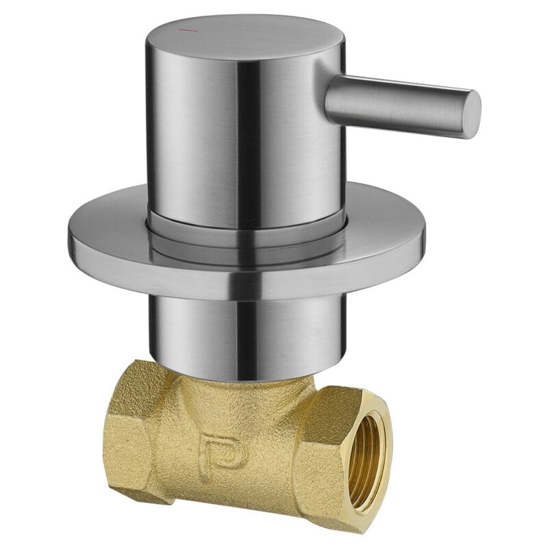Flova Levo Cold Wall Mounted Shut Off Valve Brushed Nickel Flova Levo Cold Wall Mounted Shut Off Valve Brushed Nickel
