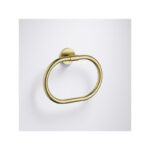 Flova Coco Towel Ring Brushed Brass