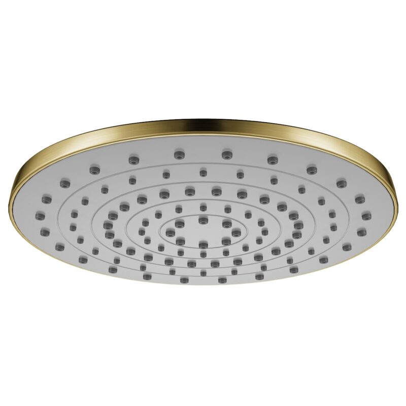 Flova Round 225mm ABS Rainshower Brushed Brass