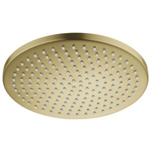Flova Round 250mm Solid Brass Air-Mixed Rainshower Brushed Brass
