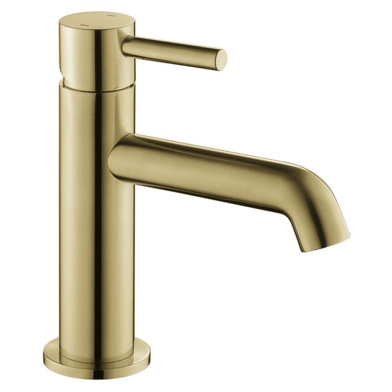 Flova Levo 162mm Single Lever Basin Mixer Brushed Brass