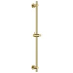 Flova Slide Rail Round Plate Brushed Brass