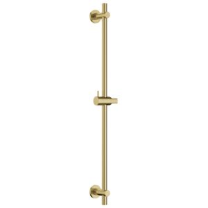 Flova Slide Rail Round Plate Brushed Brass