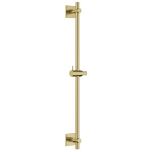Flova Slide Rail Square Plate Brushed Brass