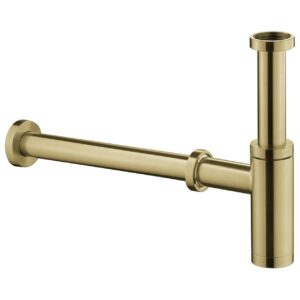 Flova Minimalist Bottle Trap Brushed Brass