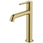 Flova Moonlight 250mm Single Lever Basin Mixer Brushed Brass