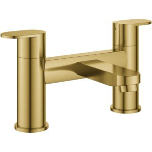 Flova Smart 2-Hole Deck Mounted Bath Filler Brushed Brass