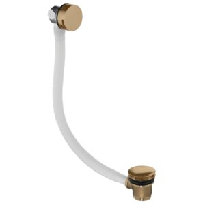 Flova Bath Overflow Filler with Clicker Waste Brushed Bronze