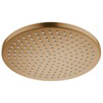Flova Round 250mm Solid Brass Air-Mixed Rainshower Brushed Bronze