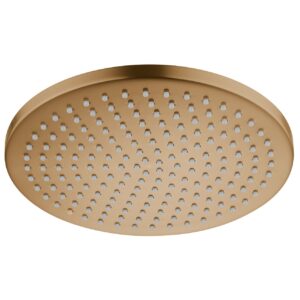 Flova Round 250mm Solid Brass Air-Mixed Rainshower Brushed Bronze