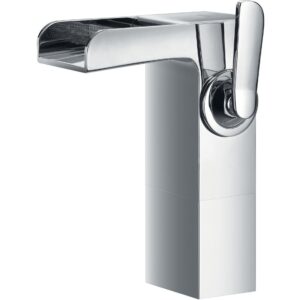 Flova Cascade Mid Height Single Lever Basin Mixer with Waste