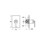Flova Cascade Concealed Manual Shower Mixer