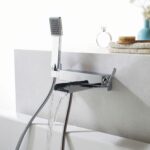 Flova Cascade Wall Bath Shower Mixer with Handset & Hose