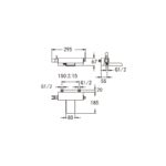 Flova Cascade Wall Bath Shower Mixer with Handset & Hose