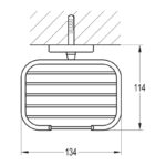 Flova Coco Wire Soap Dish 134mm