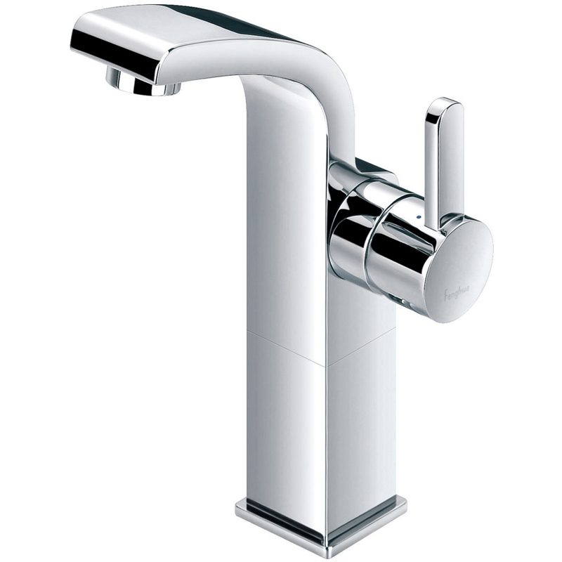 Flova Essence Mid Height Basin Mixer with Clicker Waste