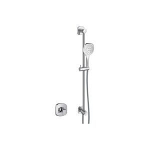 Flova Fusion GoClick Shower Pack with Slide Rail Diamond Chrome