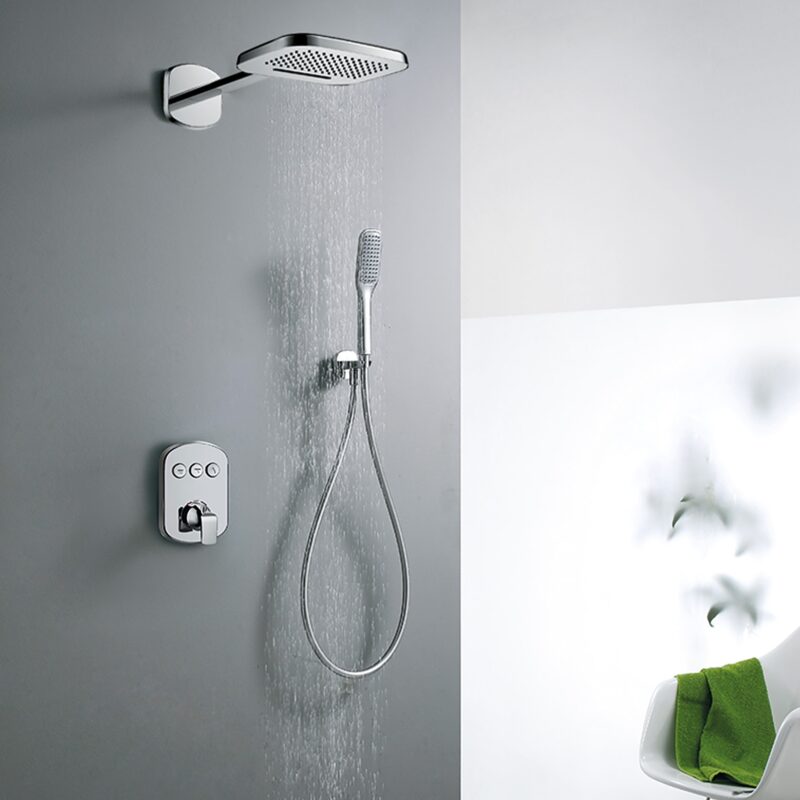 Flova Fusion Shower Pack with 2-Function Rainshower & Handshower Chrome