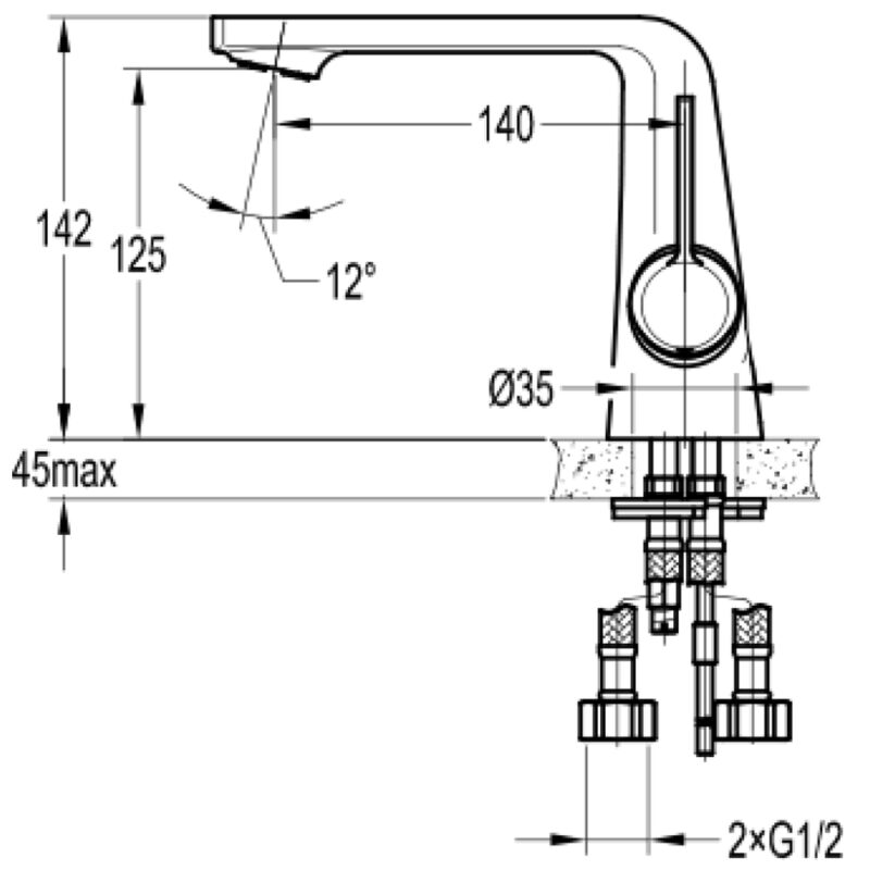 Flova Fusion Mono Basin Mixer