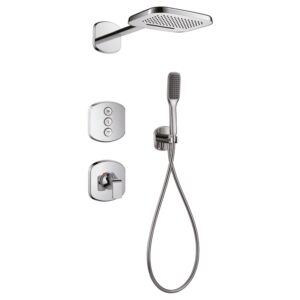 Flova Fusion GoClick Shower Set with Rainshower & Handshower