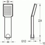 Flova Dekka Hand Shower Single Function