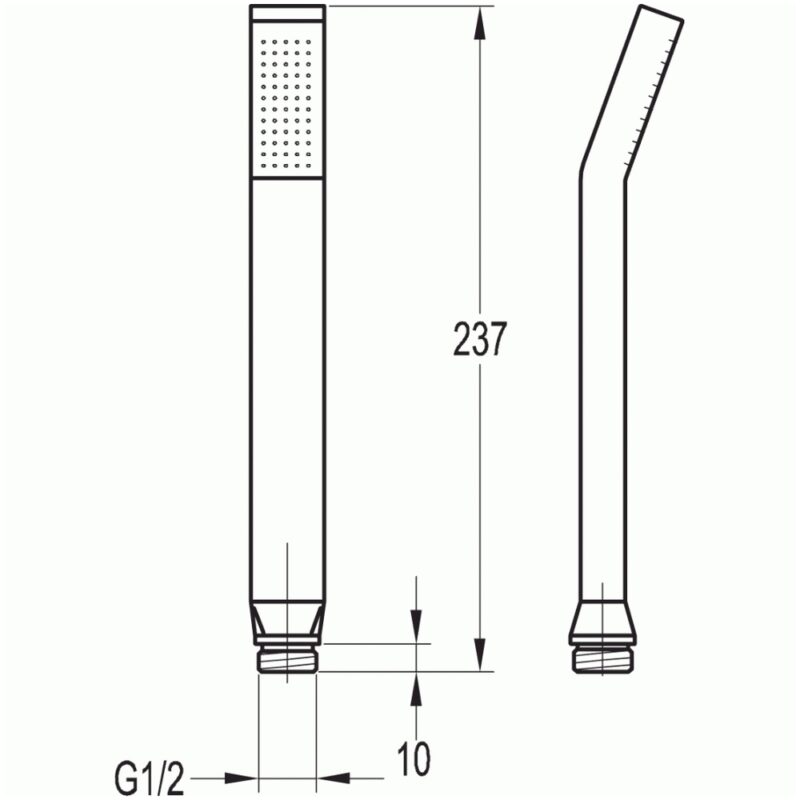 Flova STR8 Solid Brass Hand Shower