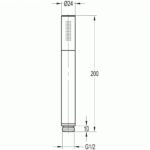 Flova Annecy Solid Brass Pencil Hand Shower
