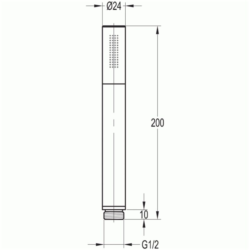 Flova Annecy Solid Brass Pencil Hand Shower