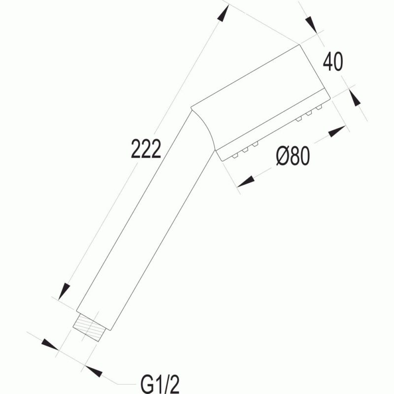 Flova Round ABS 3-Function Handshower