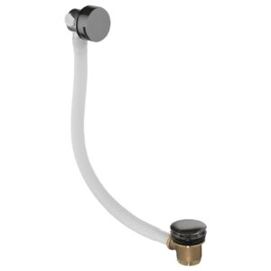 Flova Bath Overflow Filler with Clicker Waste Gun Metal