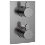 Flova Smart Square SmartBOX Shower Finishing Set Gun Metal