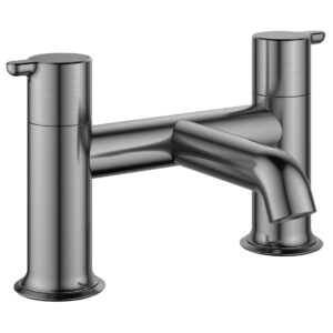 Flova Moonlight 2-Hole Deck Mounted Bath Filler Gun Metal