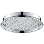 Flova Liberty Traditional Brass Rainshower 225mm Chrome