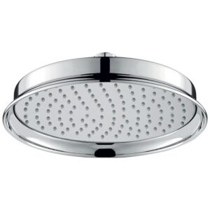 Flova Liberty Traditional Brass Rainshower 225mm Chrome