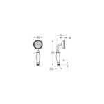 Flova Liberty Solid Brass Hand Shower Bronze