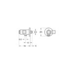 Flova GoClick Handset Holder with Flow Control Round