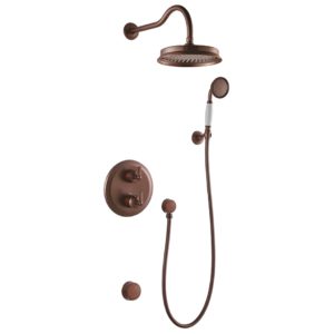Flova Liberty 3 Way Shower Set with Overflow Filler Oil Rubbed Bronze