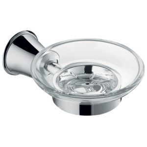 Flova Liberty Glass Soap Dish Chrome