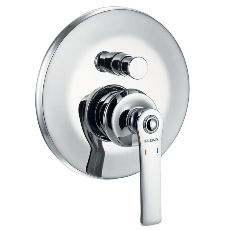 Flova Liberty Concealed 2-Outlet Manual Shower Mixer Chrome