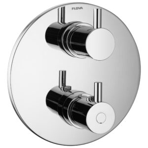 Flova Levo SmartBOX Shower Valve Finishing Kit Round