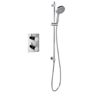 Flova Levo Thermostatic 1 Outlet Shower Valve with Kit Square